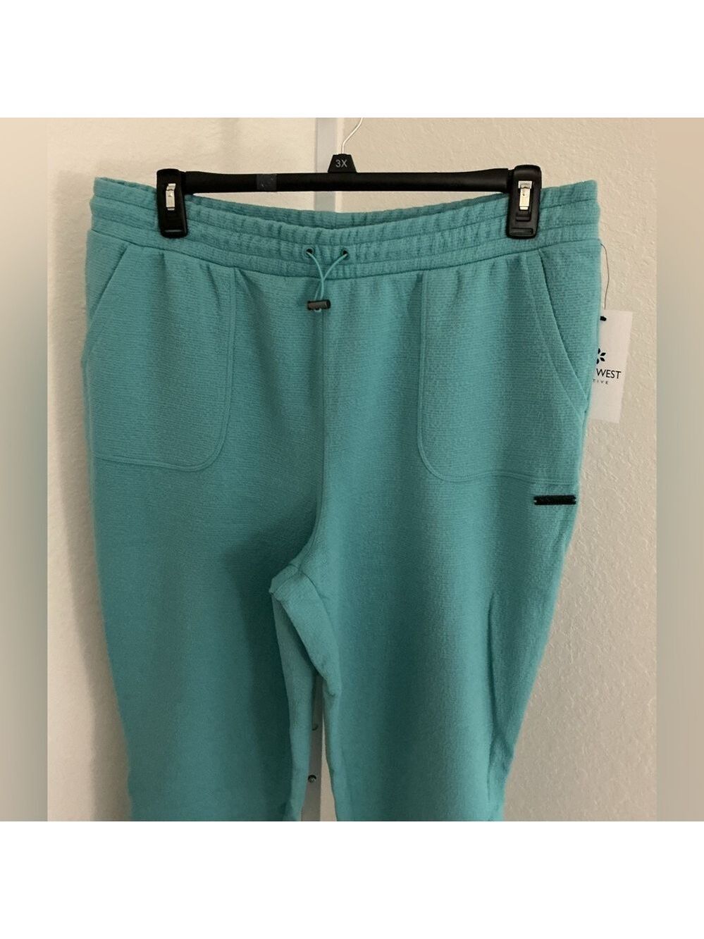 Nine West teal Active textured joggers Woman’s size 1X new with tags - Picture 11 of 14